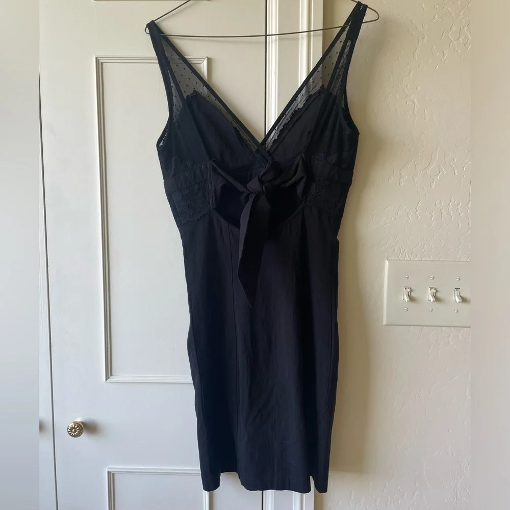 NWOT Free People Intimately Kira Dress Little Black Lace Dress Size S